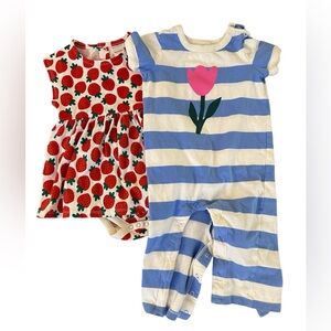 TWO Hanna Andersson Summer Outfits 18-24 months NWOT